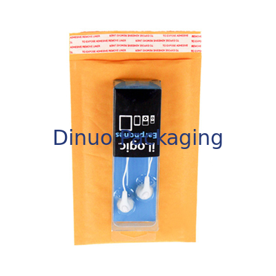 Kraft Bubble Mailers ซองจดหมายที่มีเบาะขนาด 200x250 มม. สำหรับติดเทป / ซีดี / หนังสือ