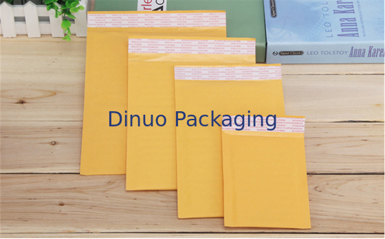 ขนาดที่กำหนดเองคราฟท์ Bubble Mailers 3 X 10 ฟองอากาศซองจดหมายฉีกขาดความต้านทาน