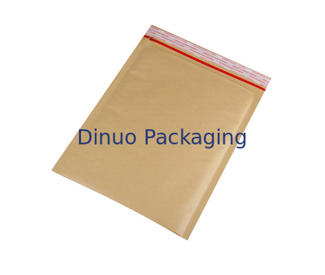 น้ำหนักเบาทนน้ำมันสีน้ำตาล 6x10 คราฟท์ Bubble Mailers opp ฟิล์มนอกง่ายต่อการฉีกขาด