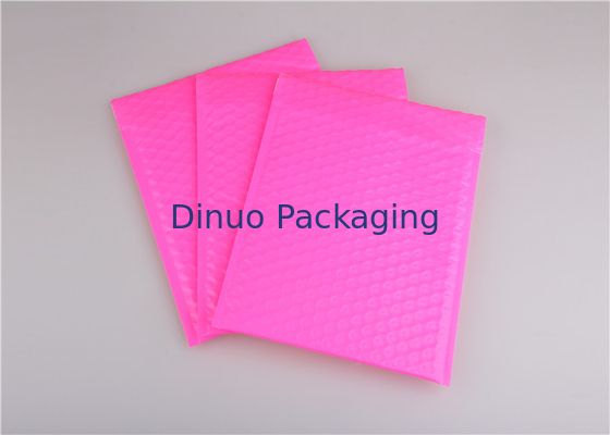 โพลีสีชมพู Bubble Mailers กระเป๋า, ซองจดหมายส่งจดหมายฟองสีสันสำหรับบรรจุภัณฑ์