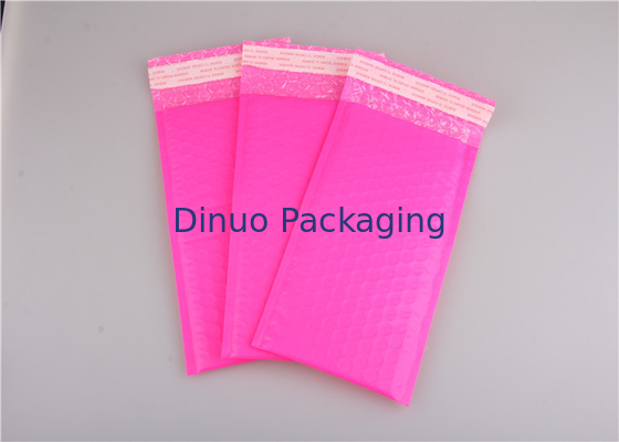 โพลีสีชมพู Bubble Mailers กระเป๋า, ซองจดหมายส่งจดหมายฟองสีสันสำหรับบรรจุภัณฑ์