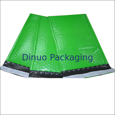 สีเขียวโพลี Bubble Mailers ขนาด 1 ฟองอากาศซองซีลกาวตนเอง