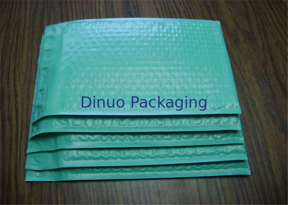 สีเขียวโพลี Bubble Mailers ขนาด 1 ฟองอากาศซองซีลกาวตนเอง