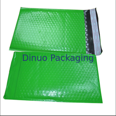 สีเขียวโพลี Bubble Mailers ขนาด 1 ฟองอากาศซองซีลกาวตนเอง