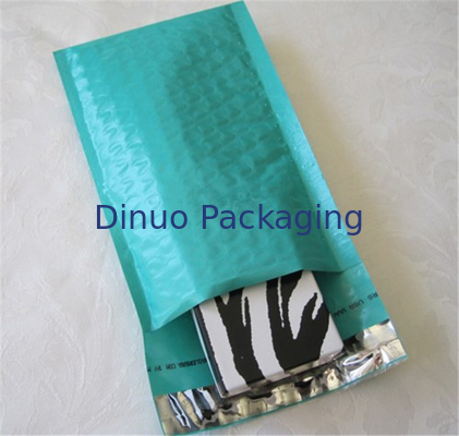สีเขียวโพลี Bubble Mailers ขนาด 1 ฟองอากาศซองซีลกาวตนเอง