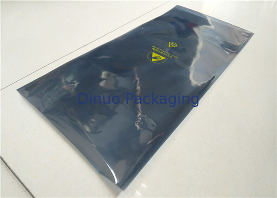 โลโก้ที่กำหนดเอง Ziplock ถุงป้องกัน ESD พิสูจน์คงสำหรับบรรจุภัณฑ์ PCB / IC