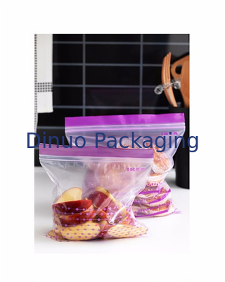 ถุงพลาสติกผนึกสำหรับบรรจุภัณฑ์อาหาร ZipLock ถุงพลาสติกพิมพ์แบบกำหนดเอง