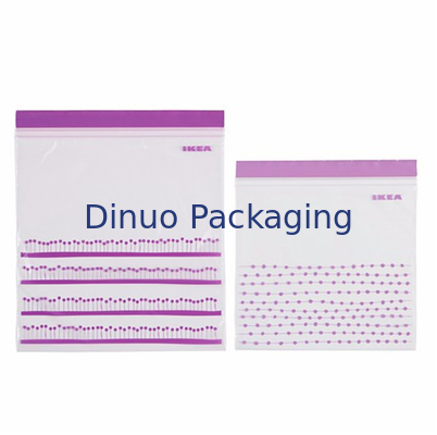 ถุงพลาสติกผนึกสำหรับบรรจุภัณฑ์อาหาร ZipLock ถุงพลาสติกพิมพ์แบบกำหนดเอง