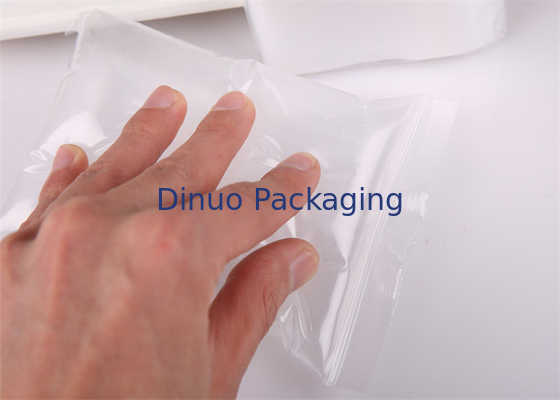 ถุงพลาสติก PE ชนิดป้องกันการรั่ว Ziplock # 100 * 160 มม. สำหรับบรรจุภัณฑ์เหลว
