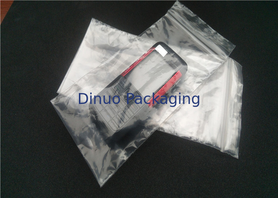 แบบกำหนดเองพิมพ์ถุงพลาสติก PE ป้องกันไฟฟ้าสถิตกันน้ำป้องกันฝุ่นด้วย Ziplock ด้านบน