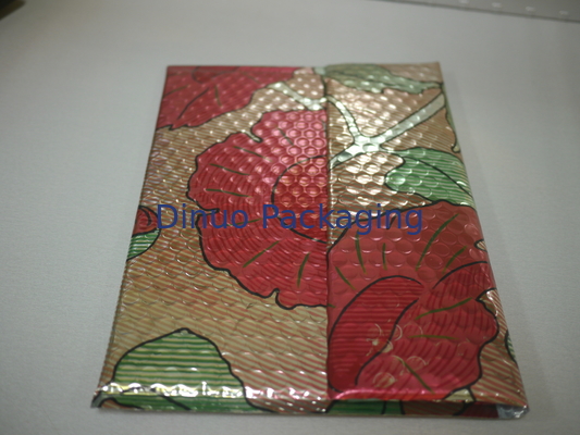 ถุงเมทัลลิกฟองเมลพิมพ์ลายสีสันสดใสขนาด 1 / 7.25 "X12" ซองจดหมายฟองฮอลิเดย์