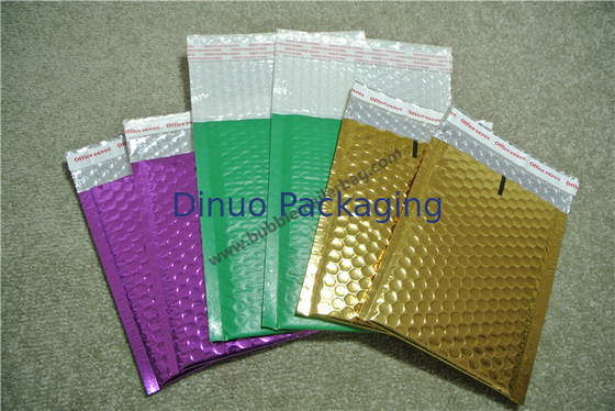 ลามิเนตที่มีสีสันซองจดหมายฟองโลหะปิดผนึกด้วยตนเองสำหรับอุตสาหกรรมการจัดส่ง