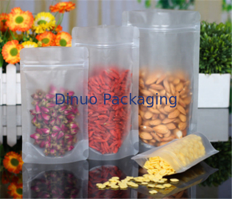 ซองพิมพ์แบบตั้งได้เองพร้อม Ziplock บรรจุภัณฑ์ถุงพลาสติกแบบยืน