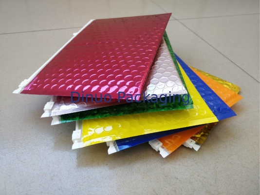 ฟอยล์โลหะสีเต็มรูปแบบเบาะฟองถุงซิปล็อคบรรจุภัณฑ์เครื่องสำอางซิปถุงฟอง
