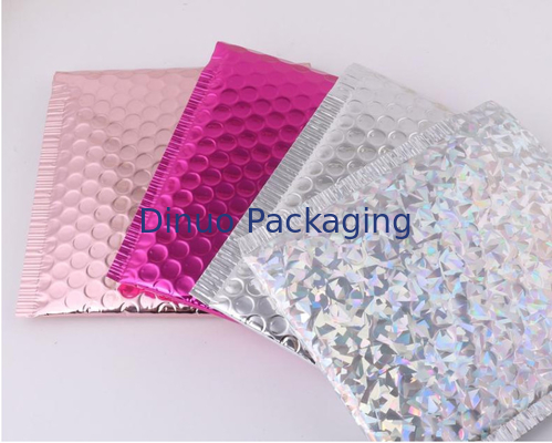 VMPET Surface ตกแต่งโฮโลแกรมบับเบิ้ล Mailers การพิมพ์แบบกำหนดเอง