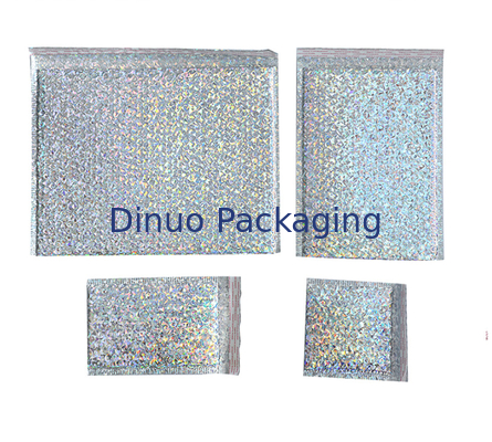VMPET Surface ตกแต่งโฮโลแกรมบับเบิ้ล Mailers การพิมพ์แบบกำหนดเอง