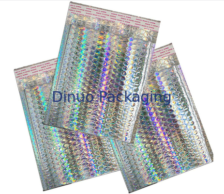 VMPET Surface ตกแต่งโฮโลแกรมบับเบิ้ล Mailers การพิมพ์แบบกำหนดเอง