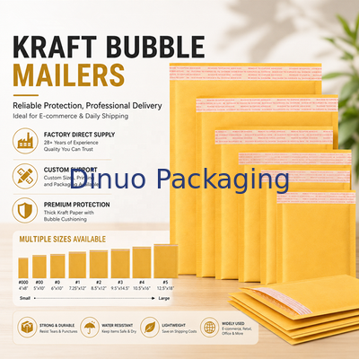 เครื่องส่งเมลเลอร์ Kraft Bubble ที่ทนทาน ขนาดมาตรฐาน 7 ความหนา 60 ถึง 180 กรัม กล่องปูปัก ปลอดภัย สําหรับความต้องการในการจัดส่ง